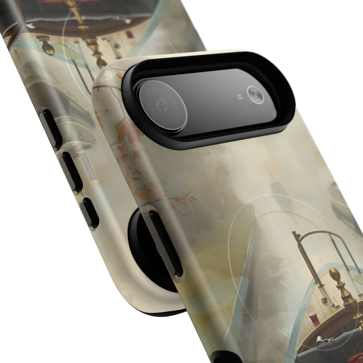 iPhone Misty Narrowboat Stern Premium MagSafe Case