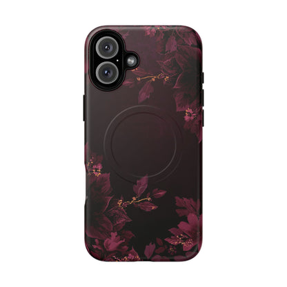 Midnight Bloom Floral iPhone Case - Premium MagSafe Protective Cover