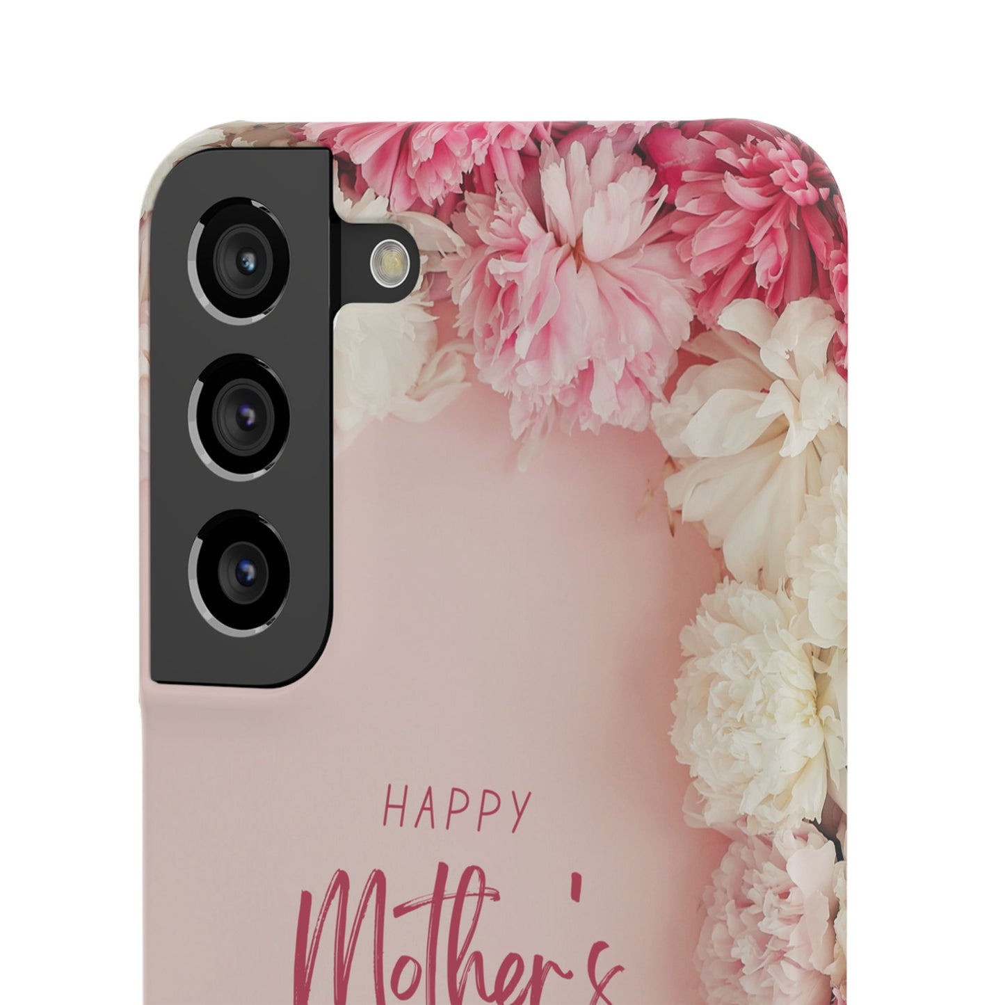 Samsung Galaxy Personalised Mothers Day Case - Custom Photo Pink Floral Cover