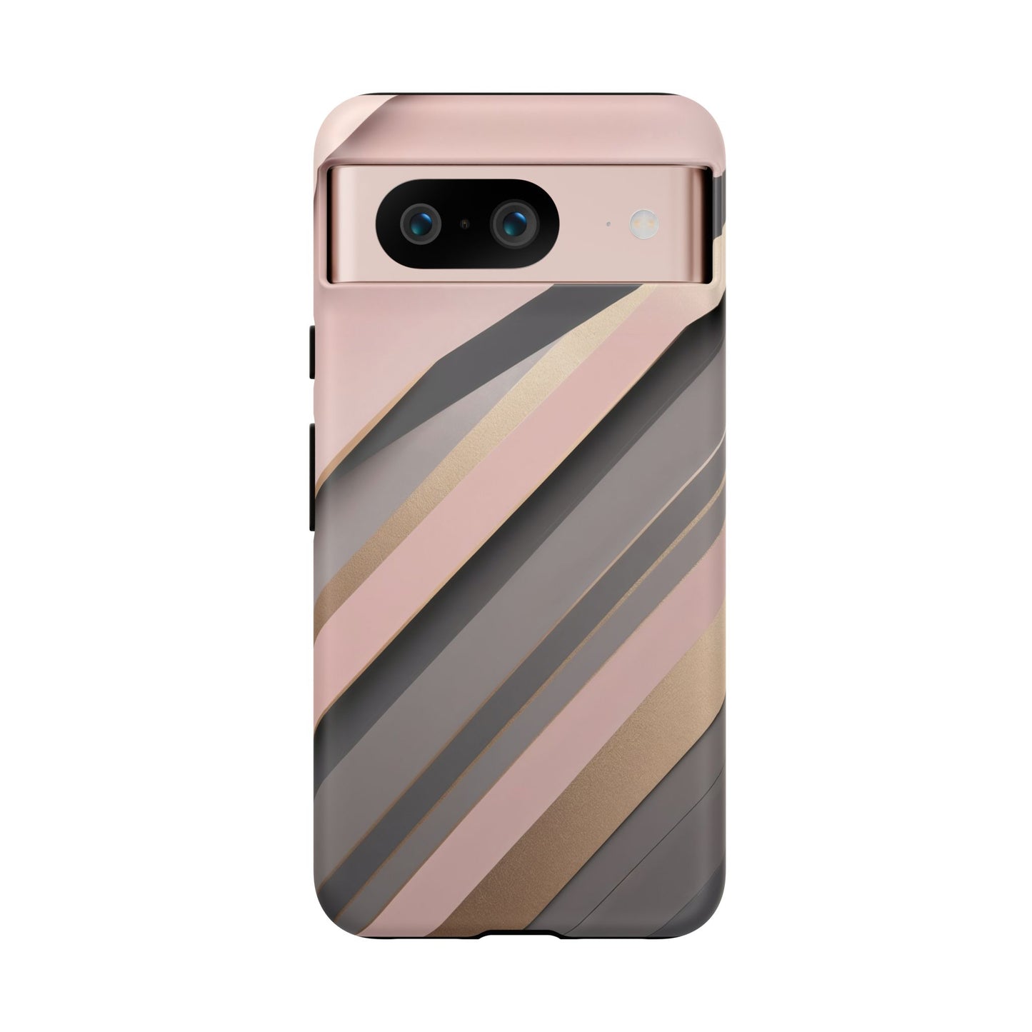 Google Pixel Case - Blush Neutral Stripes
