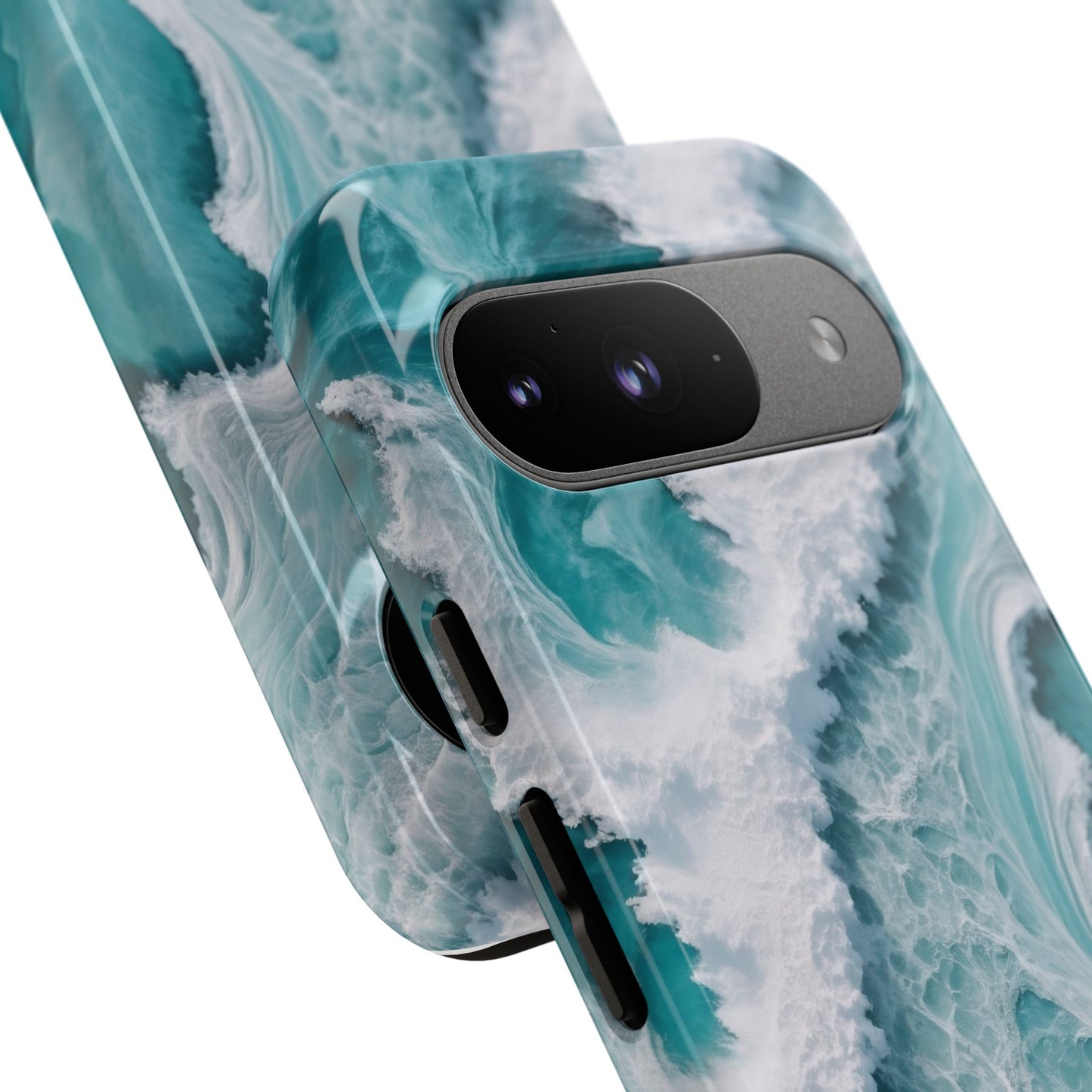 Google Pixel Case - Ocean Luxe Marble Waves