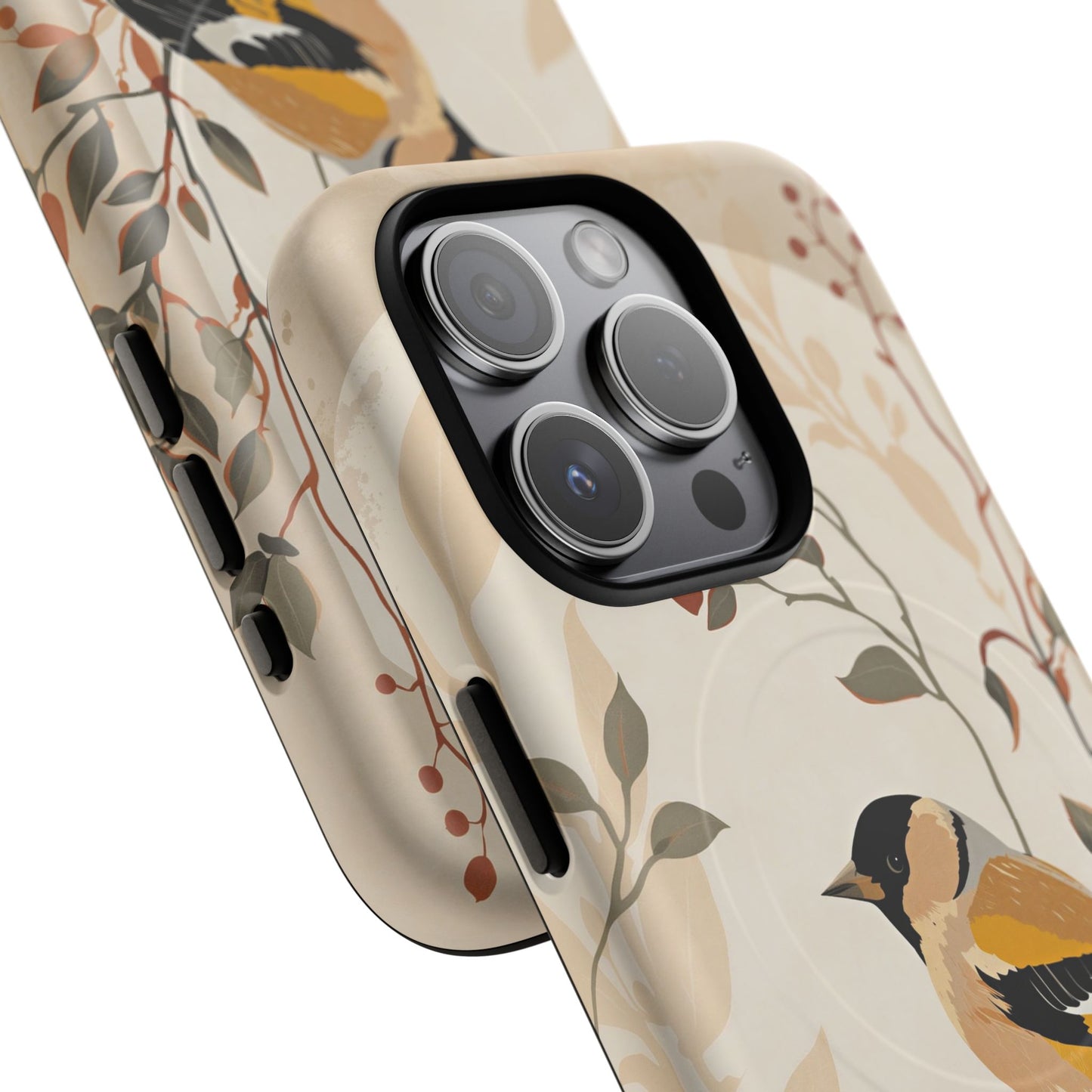 iPhone Floral Goldfinch Premium MagSafe Case
