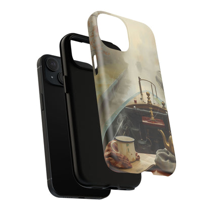 iPhone Misty Narrowboat Stern Premium MagSafe Case