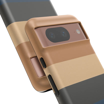 Sahara Stripe Google Pixel Case - Dual-Layer Matte Protective Cover