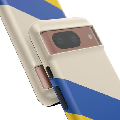 Tricolour Line Google Pixel Case - Dual-Layer Shockproof Matte Cover