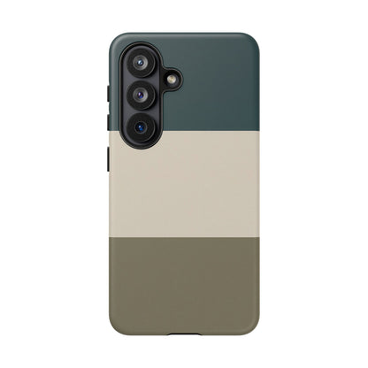 Samsung Galaxy Minimal Neutral Colour Block Phone Case - Matte Tough Protective Cover