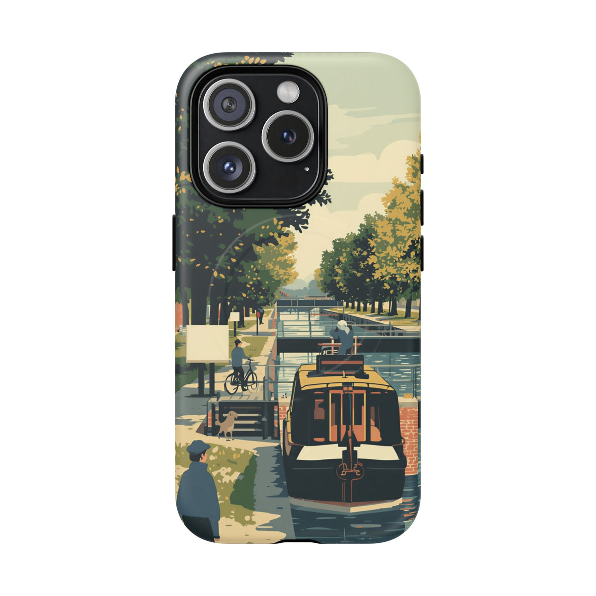 iPhone Towpath Lock Audience Premium MagSafe Case