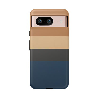 Sahara Stripe Google Pixel Case - Dual-Layer Matte Protective Cover