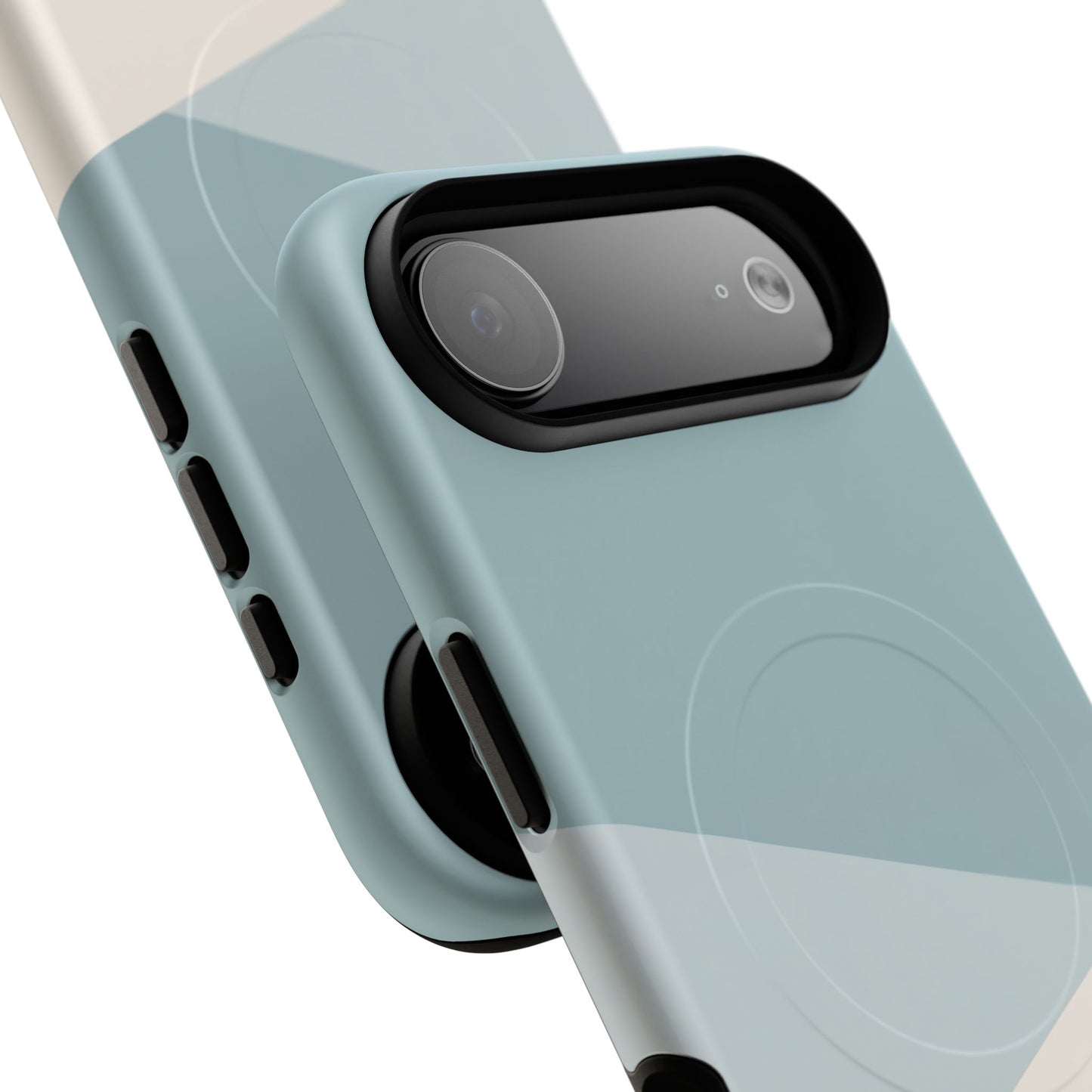 Arctic Slate Geo iPhone Case - Premium MagSafe Tough Cover
