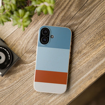 Coastal Horizon Eco-Friendly iPhone Case - Sustainable Biodegradable Design