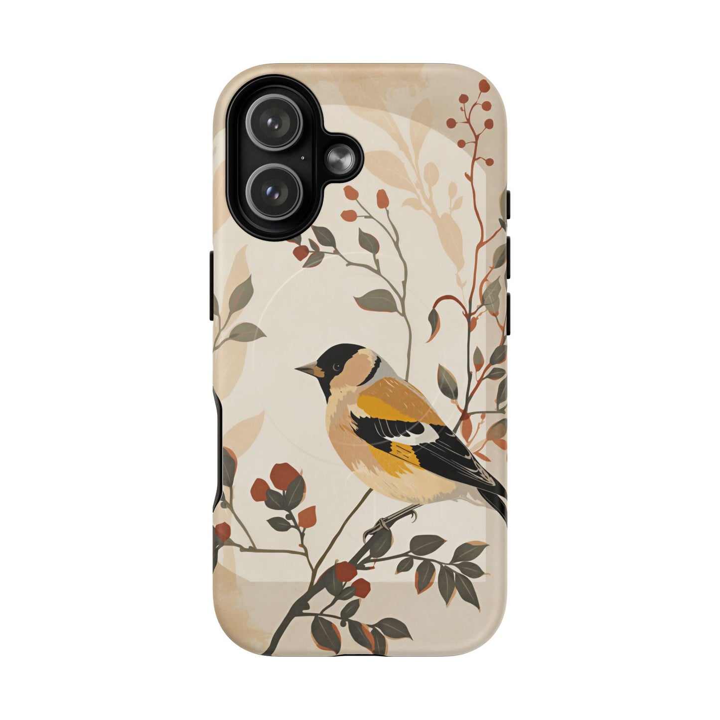 iPhone Floral Goldfinch Premium MagSafe Case