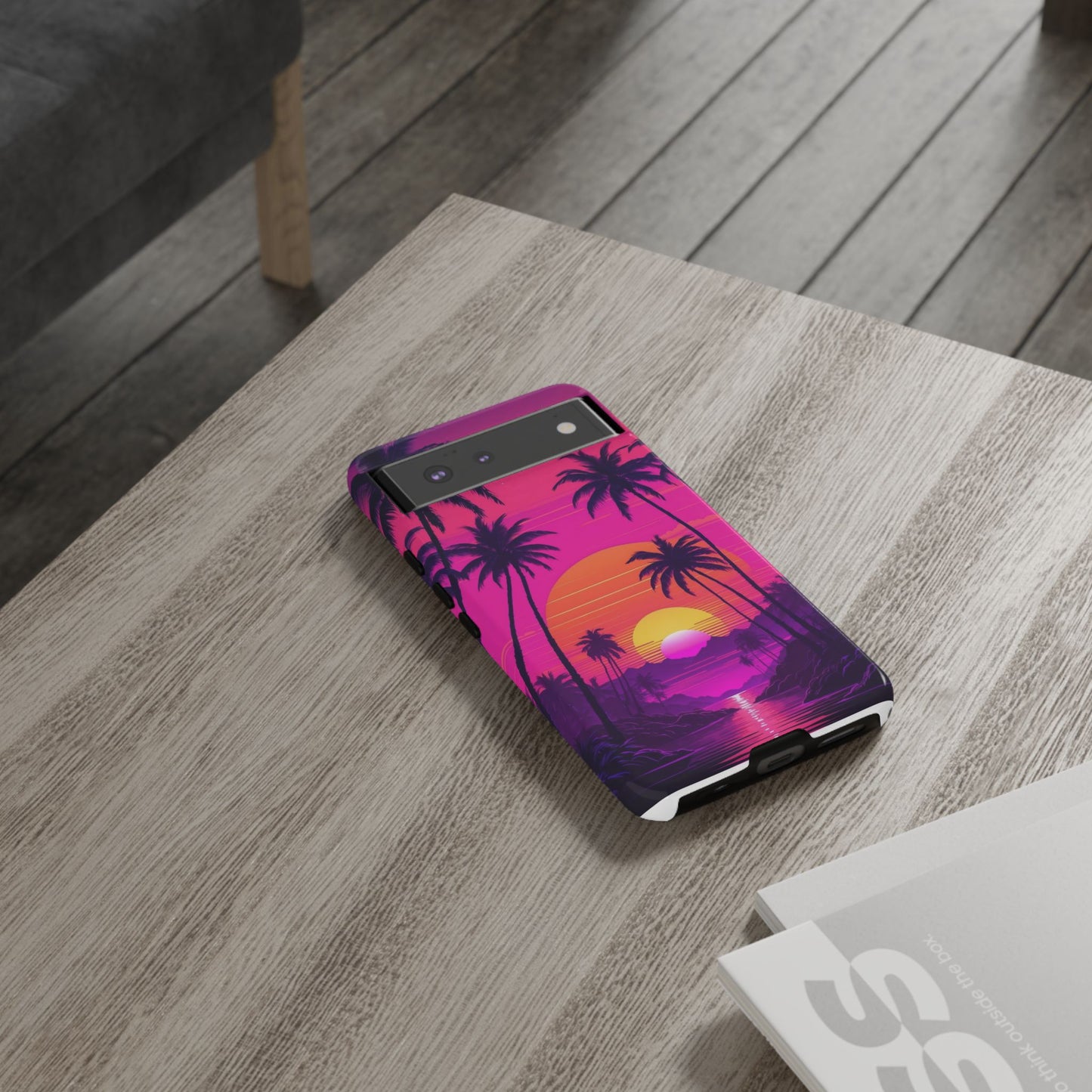 Google Pixel Case - Tropical Sunset Palm Paradise