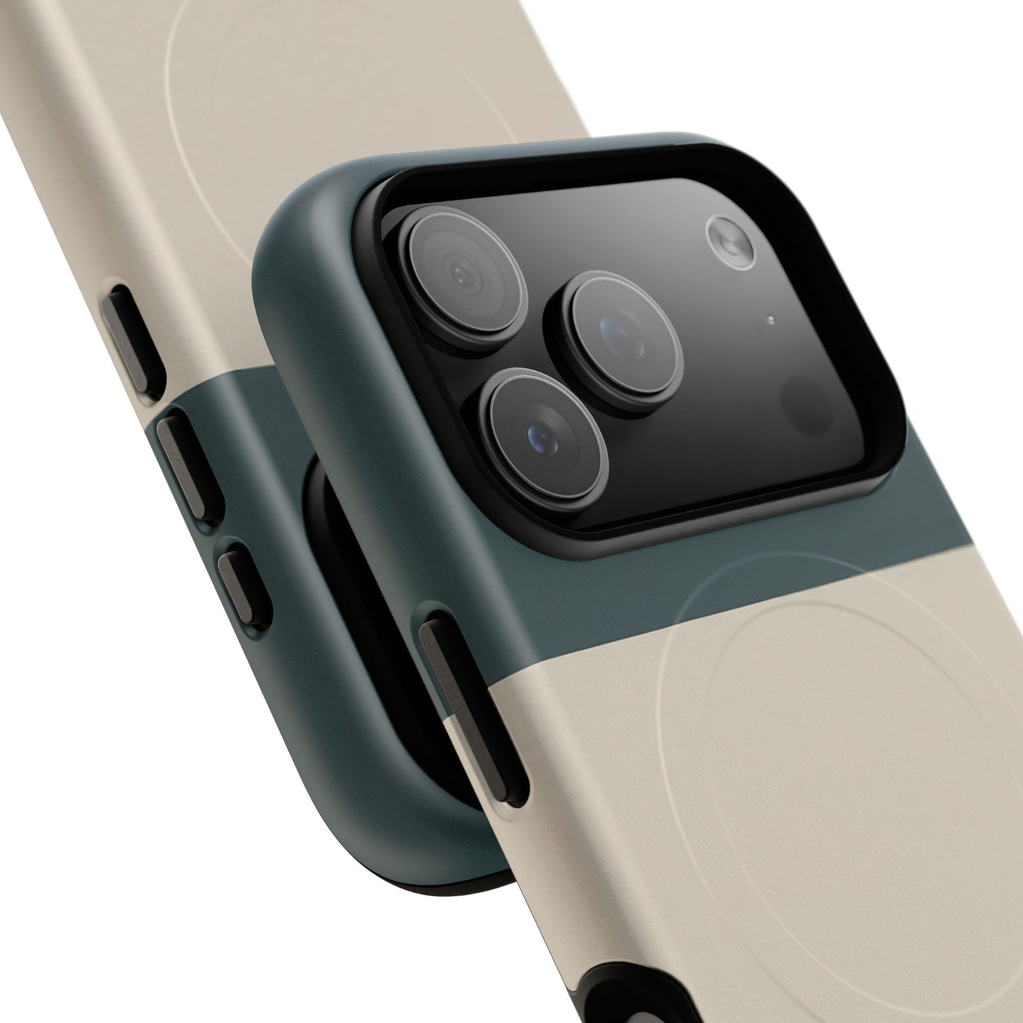 Nordic Coast Colour-Block iPhone Case - Luxury Shockproof MagSafe® Compatible Tough Cover