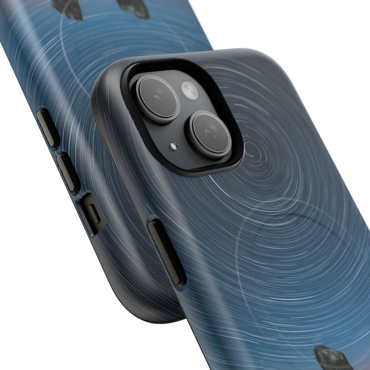 iPhone Star Trails Over Ancient Stones Premium MagSafe Case