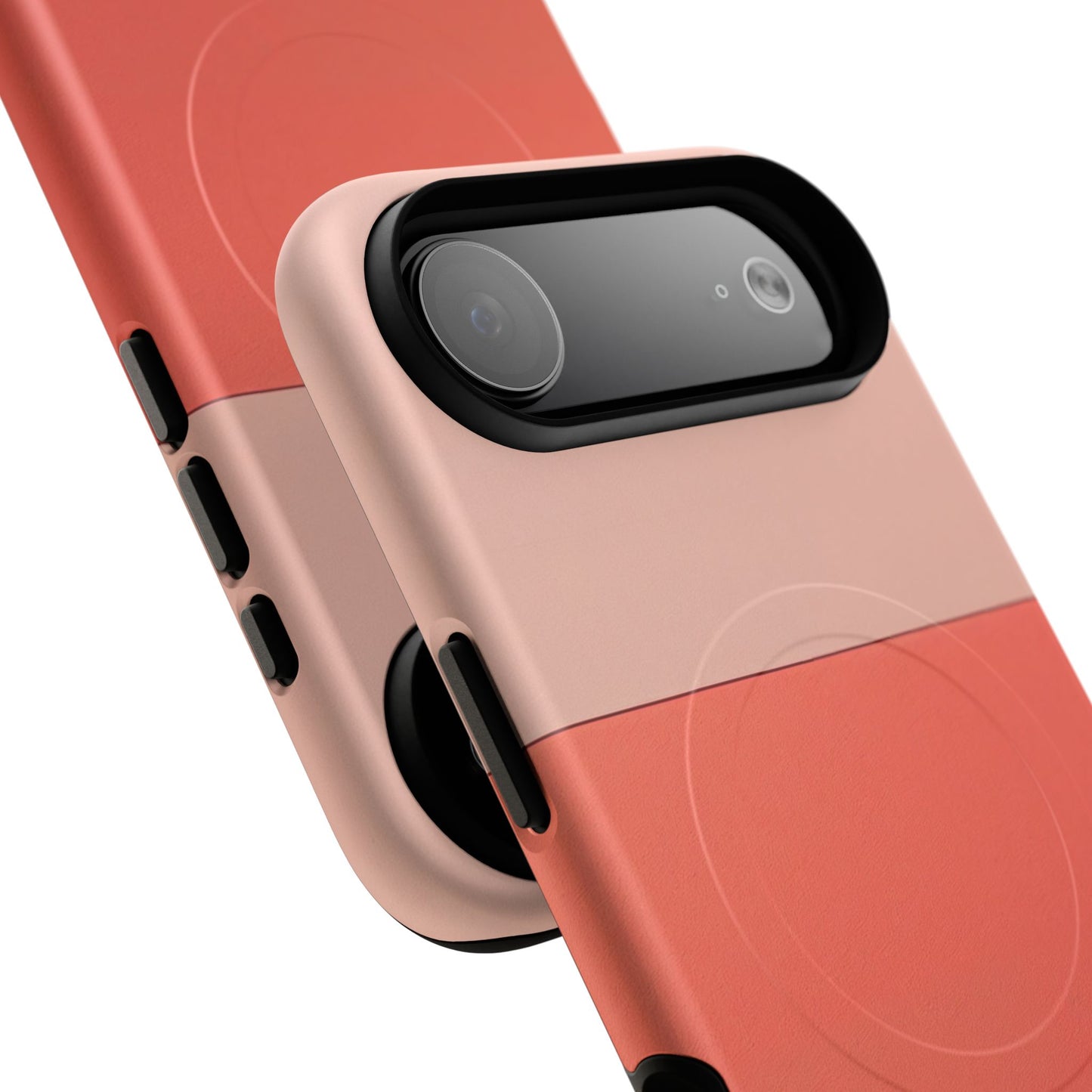 Coral Block iPhone Case - Luxury Shockproof MagSafe® Tough Cover