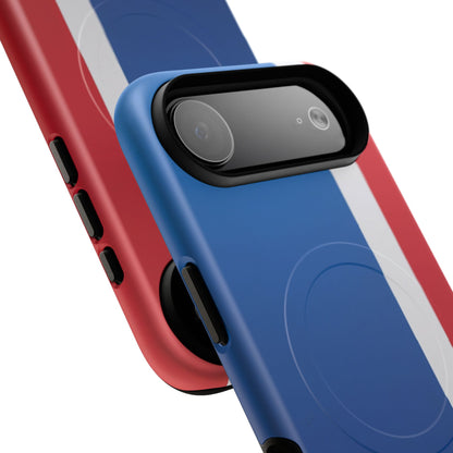 Tricolour Line iPhone Case - Luxury Shockproof MagSafe® Tough Cover