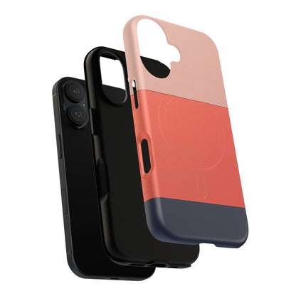 Coral Block iPhone Case - Luxury Shockproof MagSafe® Tough Cover