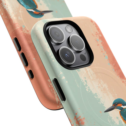 iPhone Bright Abstract Kingfisher Premium MagSafe Case