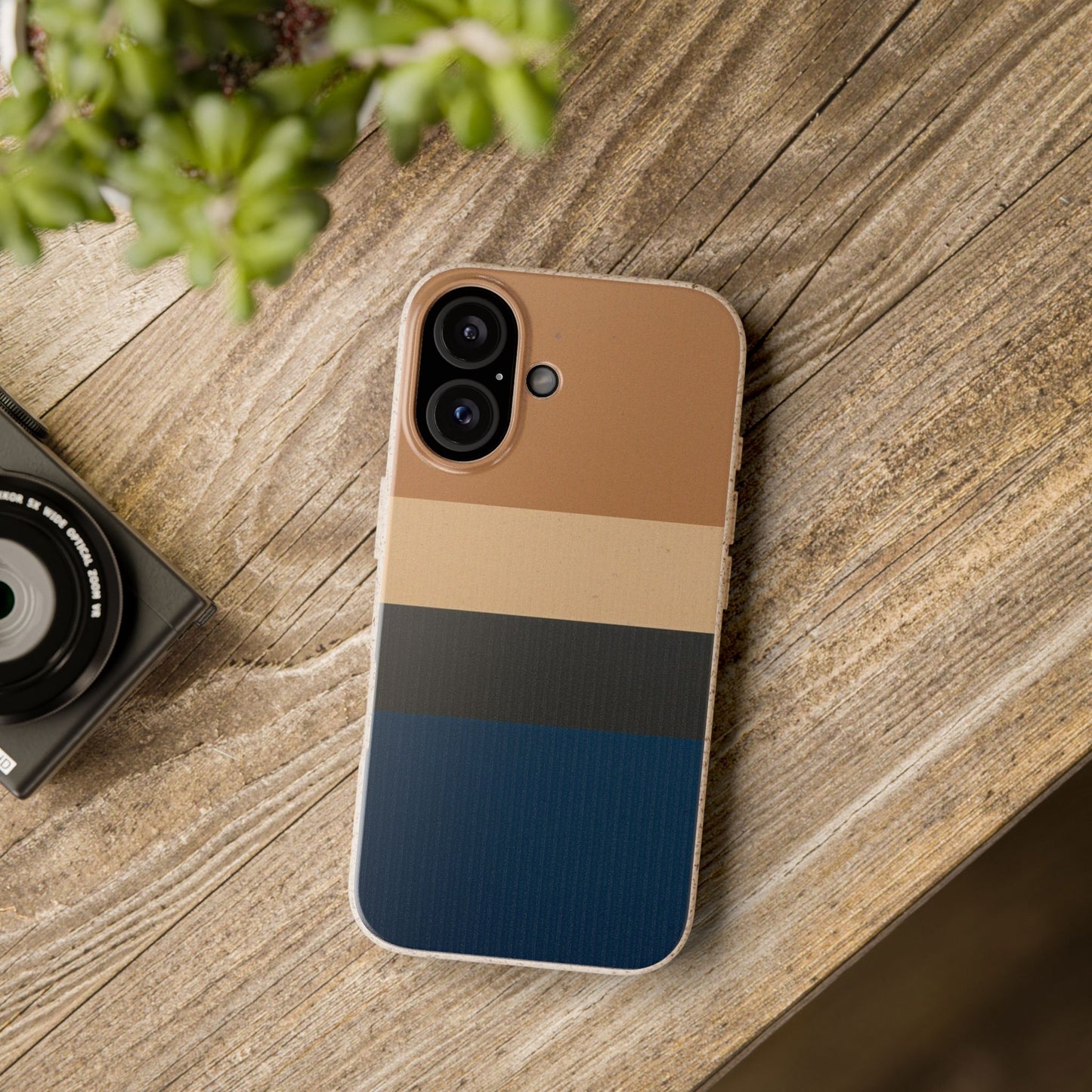 Retro Marina Eco-Friendly iPhone Case - Sustainable Biodegradable Design