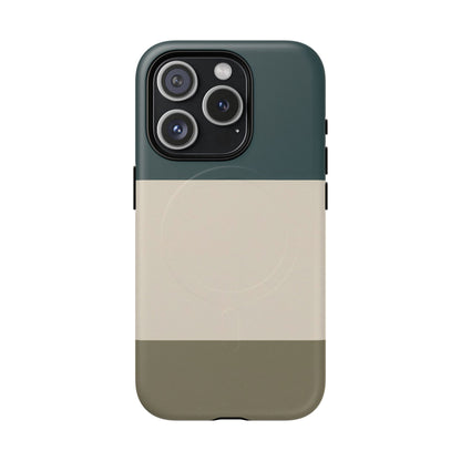 Nordic Coast Colour-Block iPhone Case - Luxury Shockproof MagSafe® Compatible Tough Cover