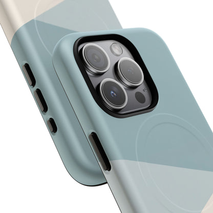 Arctic Slate Geo iPhone Case - Premium MagSafe Tough Cover