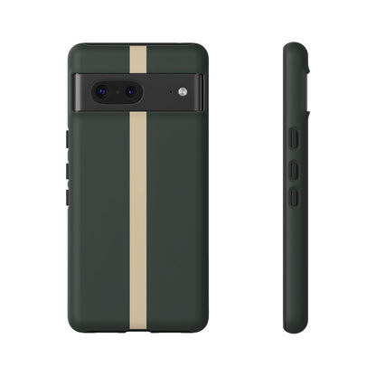 Google Pixel Case - British Racing Green Stripe Design