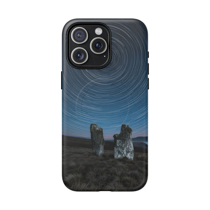 iPhone Star Trails Over Ancient Stones Premium MagSafe Case