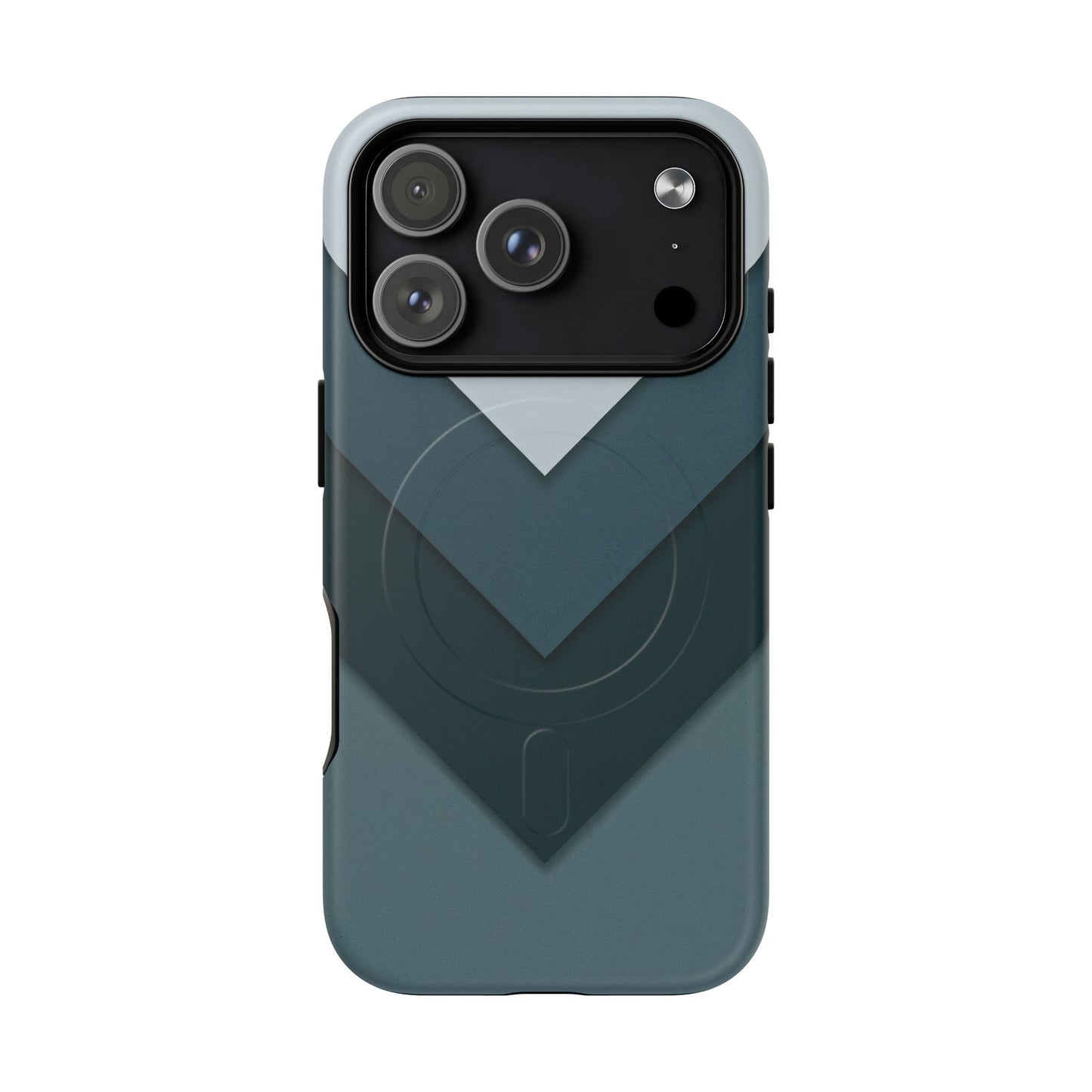 Midnight Chevron iPhone Case - Luxury Shockproof MagSafe® Tough Cover