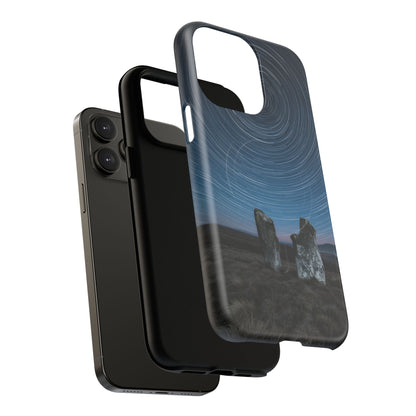 iPhone Star Trails Over Ancient Stones Premium MagSafe Case