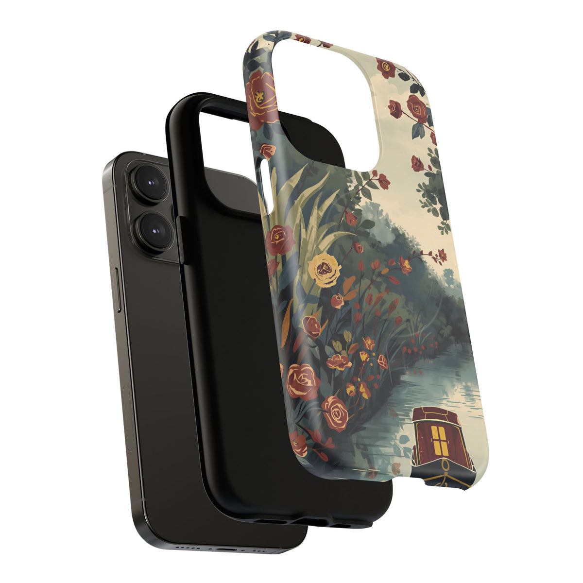 iPhone Porthole Canal Garden Premium MagSafe Case
