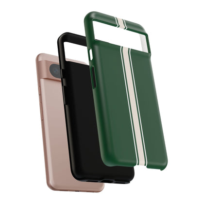 Google Pixel Case - British Racing Green Stripe Design