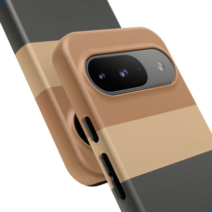 Sahara Stripe Google Pixel Case - Dual-Layer Matte Protective Cover