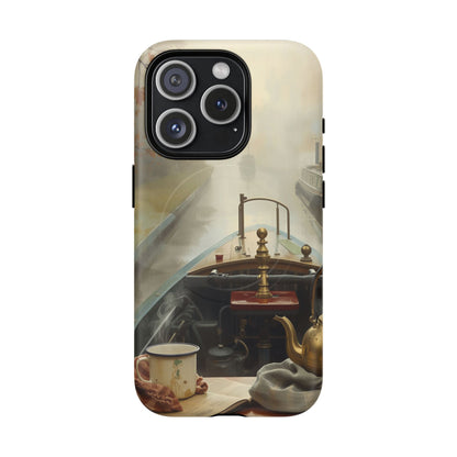 iPhone Misty Narrowboat Stern Premium MagSafe Case