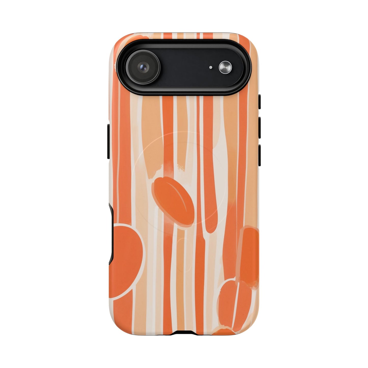 Citrus Drip Stripe iPhone Case - Premium MagSafe Protective Cover