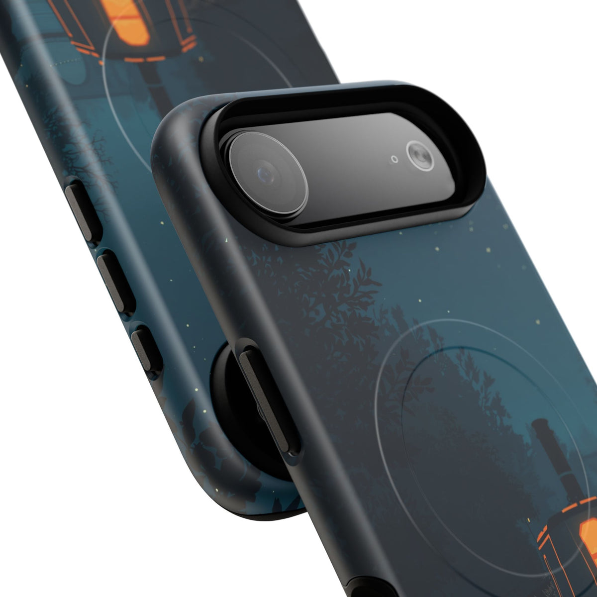 iPhone Night Narrowboat Canal Premium MagSafe Case
