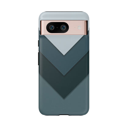 Midnight Chevron Google Pixel Case - Dual-Layer Shockproof Matte Cover