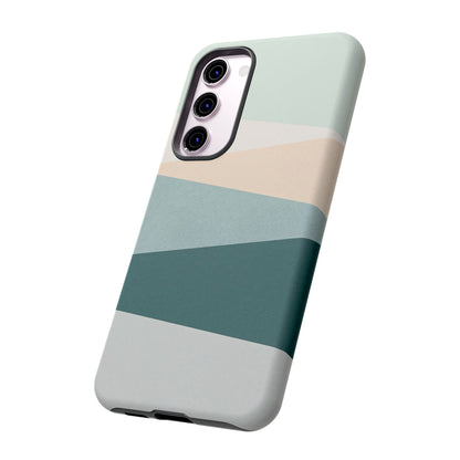 Samsung Galaxy Minimal Neutral Stripe Case - Matte Tough Protective Cover