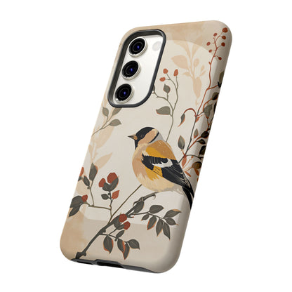 Samsung Galaxy Floral Goldfinch Tough Case