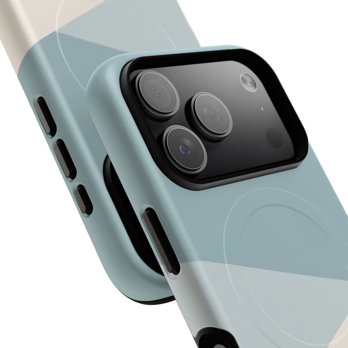 Arctic Slate Geo iPhone Case - Premium MagSafe Tough Cover