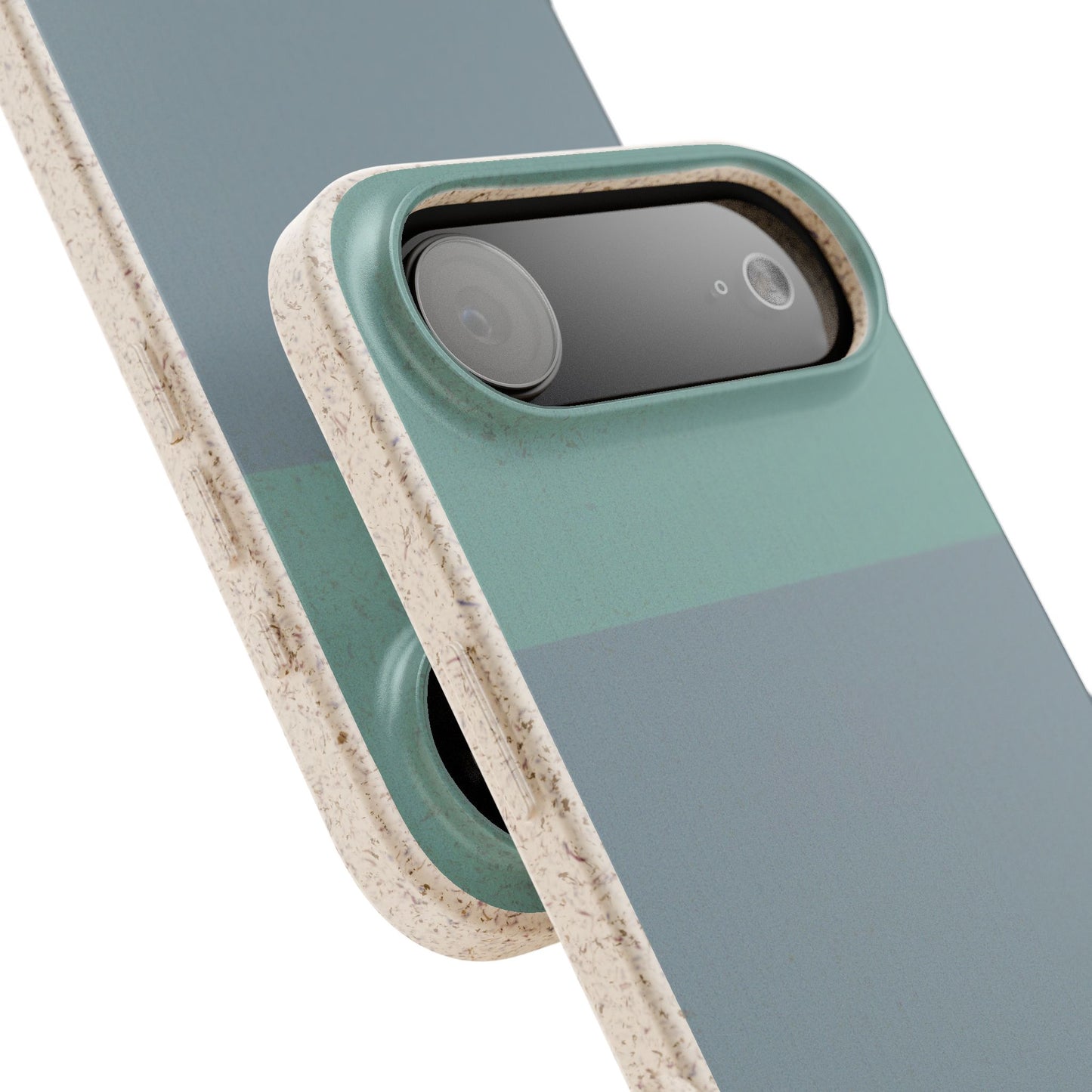 Personalised Eco-friendly iPhone Case - Custom Name Phone Case - Minimal Colour Block Design