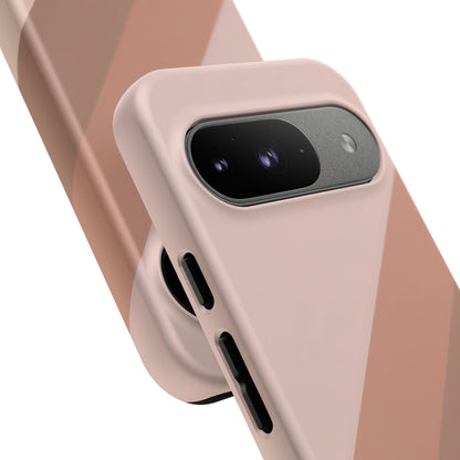 Google Pixel Case - Blush Diagonal Stripe