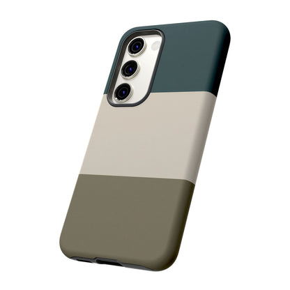 Samsung Galaxy Minimal Neutral Colour Block Phone Case - Matte Tough Protective Cover