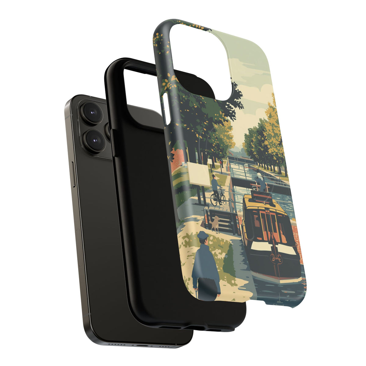 iPhone Towpath Lock Audience Premium MagSafe Case