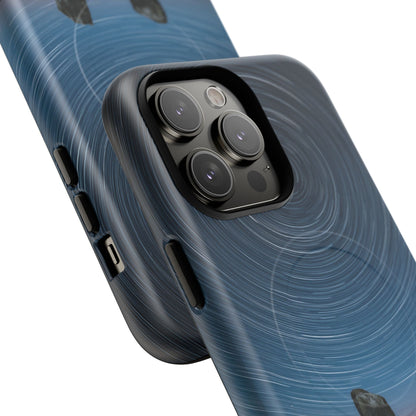 iPhone Star Trails Over Ancient Stones Premium MagSafe Case