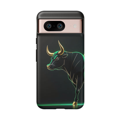 Google Pixel Case - Neon Bull Matte Black