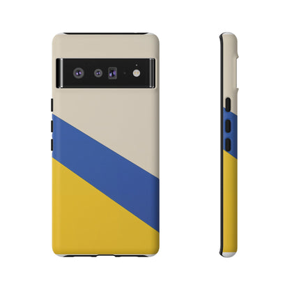 Tricolour Line Google Pixel Case - Dual-Layer Shockproof Matte Cover