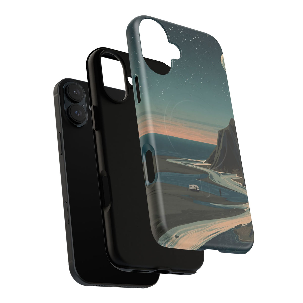 iPhone Moonlit British Cliffs Premium MagSafe Case