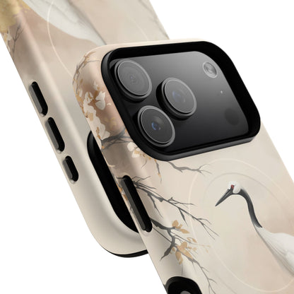 iPhone Elegant Crane Premium MagSafe Case