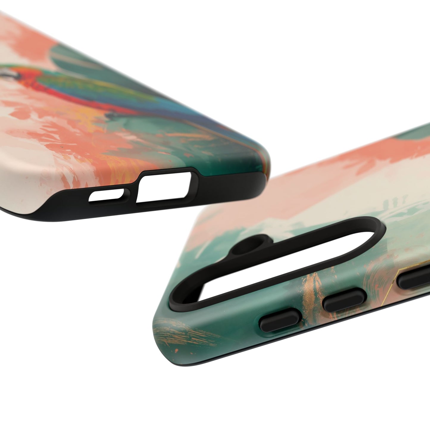 Samsung Galaxy Tropical Watercolor Parrot Tough Case