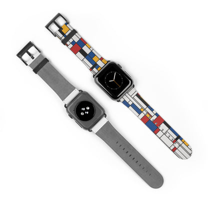 Mondrian Apple Watch Strap - Modern Art-Inspired Watch Band